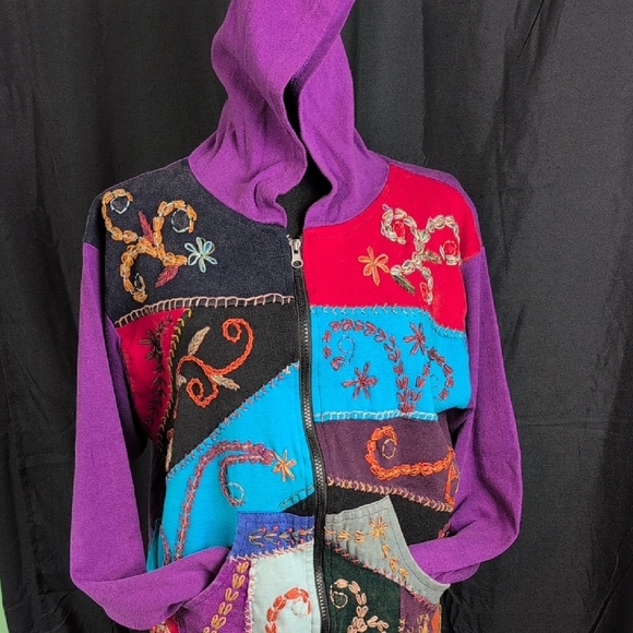 Rising Tide Multicolor Embroidered Jacket - Picture 4 of 5